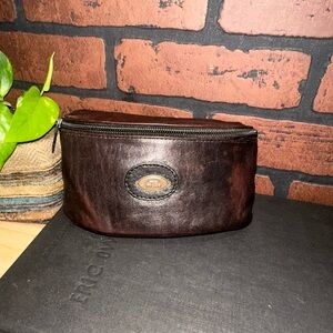 Vintage Brown Leather Men's belt bag